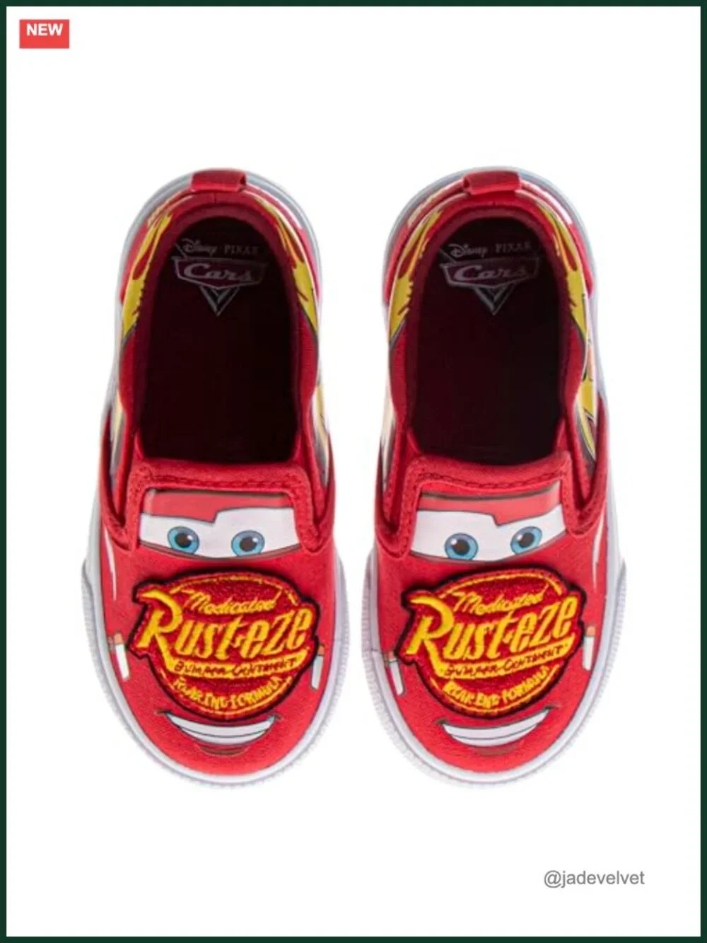 Disney Cars Lightning McQueen Lowtop Canvas Slip-On Sneakers Toddler/Little Kid